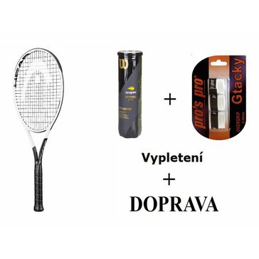 Tenisová raketa Head Graphene 360+ Speed MP 2020 +míče+omotávky X3