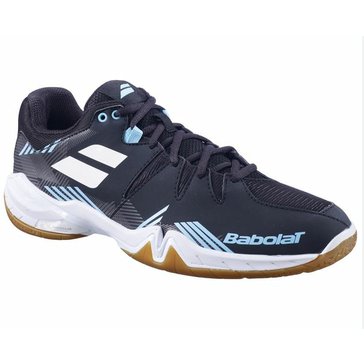 Pánská badmintonová obuv Babolat Shadow Spirit 2023 Black/Light Blue