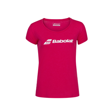 Dámské triko Babolat Exercise Tee 2020 červeno růžová