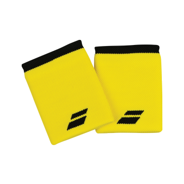 Babolat Logo Jumbo Wristband Yellow/Black X2