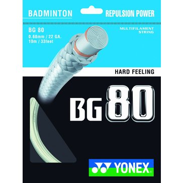 Badmintonový výplet Yonex BG 80 10m bílý stříhaný