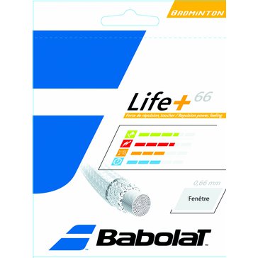 Badmintonový výplet Babolat Life+ 66 200m Black