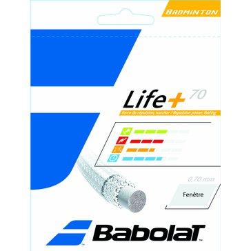 Badmintonový výplet Babolat Life+ 70 10m Black stříhaný