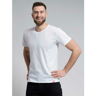 Pánské bavlněné triko CityZen kulatý výstřih bílá, vel. 4XL
