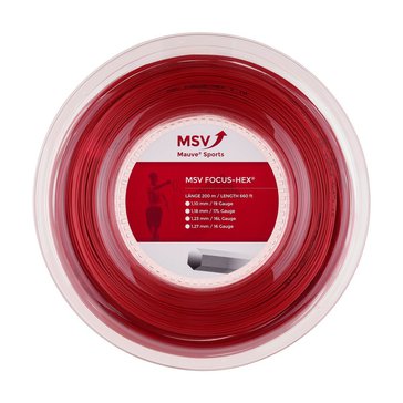 Tenisový výplet MSV Focus Hex 200m 1,23mm červený