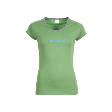 Triko Babolat T-Shirt Core Basic Women 2015 Green, vel. M