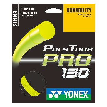 Tenisový výplet Yonex Poly Tour PRO 130 200m žlutý