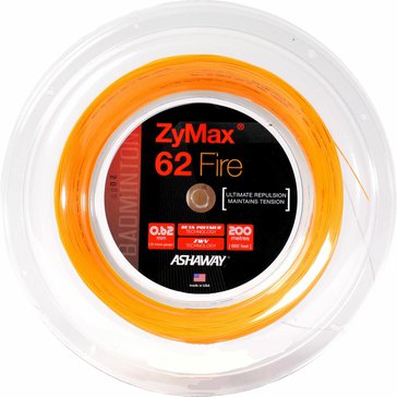 Badmintonový výplet ASHAWAY ZyMax 62 Fire Orange 200m + omotávky X3
