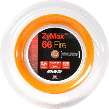 Badmintonový výplet ASHAWAY ZyMax 66 Fire Orange 200m + omotávky X3