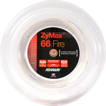 Badmintonový výplet ASHAWAY ZyMax 66 Fire White 200m + omotávky X3