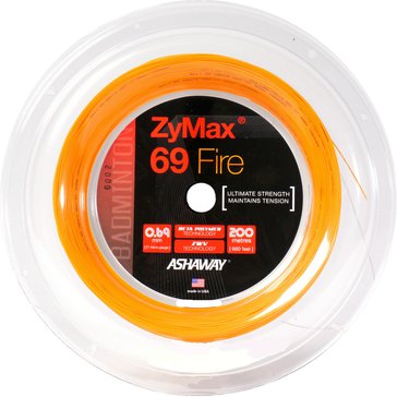 Badmintonový výplet ASHAWAY ZyMax 69 Fire Orange 200m + omotávky X3