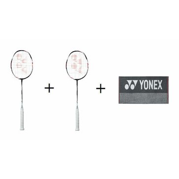 Badmintonová raketa Yonex DUORA Z-Strike 2 kusy +ručník Yonex AC110+doprava