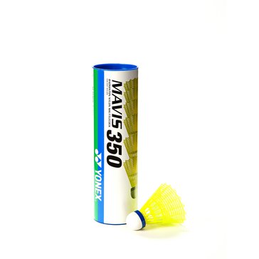 Badmintonový míč Yonex Mavis 350 X6 Yellow, rychlost pomalá-zelená