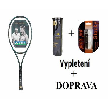 Tenisová raketa Yonex VCORE PRO 100 280g Green + míče+omotávky X3+vypletení+doprava