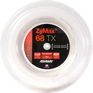 Badmintonový výplet ASHAWAY ZyMax 68 TX white 200m + omotávky X3